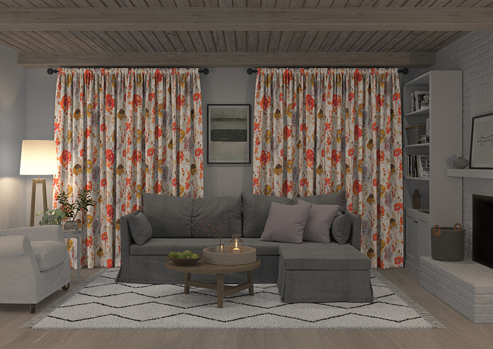 Harper, Burnt Orange - Made to Measure Curtains - Image 7